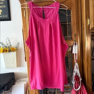 Women's Pink ROUNDED NECK Top